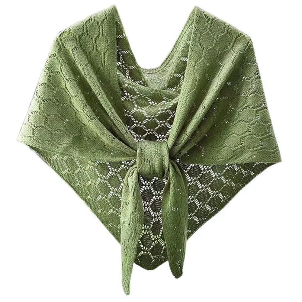 1786 Women's Shawl Hollow Knitted Poncho Cape Scarf Pashmina View 2